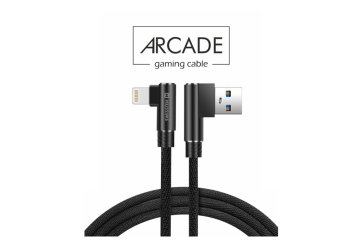 Textilní datový kabel Swissten Arcade USB / Lightning 1,2 m černý