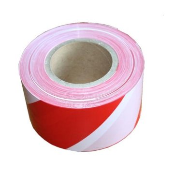 Páska ohraničovací (výstražná) 80mmx200m /červená-bílá/