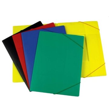 Desky A4 PP 3klopé s gumičkou zelené neprůhledné