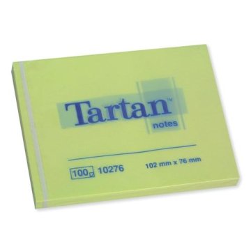 Bloček samolepicí Tartan 76x76mm/100 listů